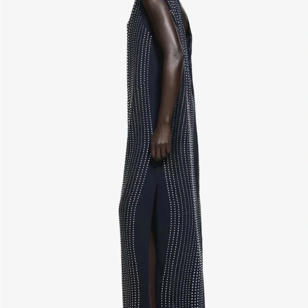 H&M Black Midi Dress with Silver Detailing - Picture 5 of 5